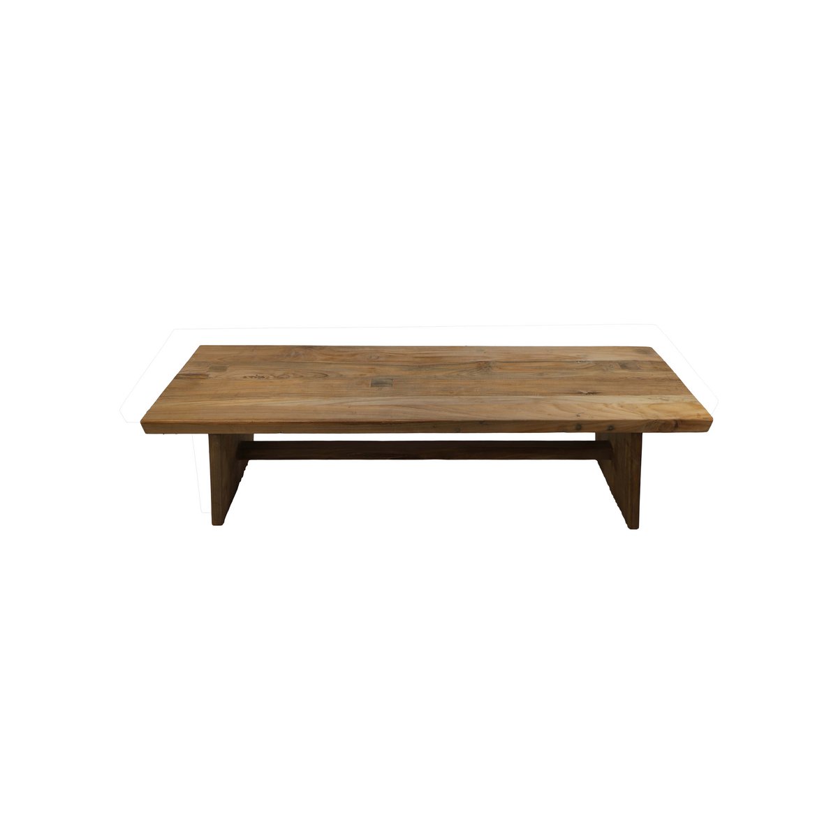 Hocker - 45 cm - recyceltes Teakholz