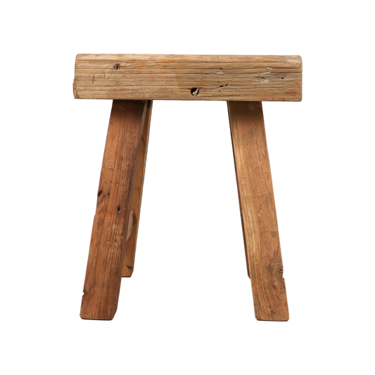 Hocker Neapel - 40 cm - massives Teakholz