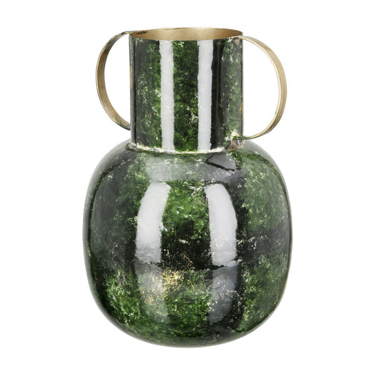 Metall Deko bauchig Vase "Grana"