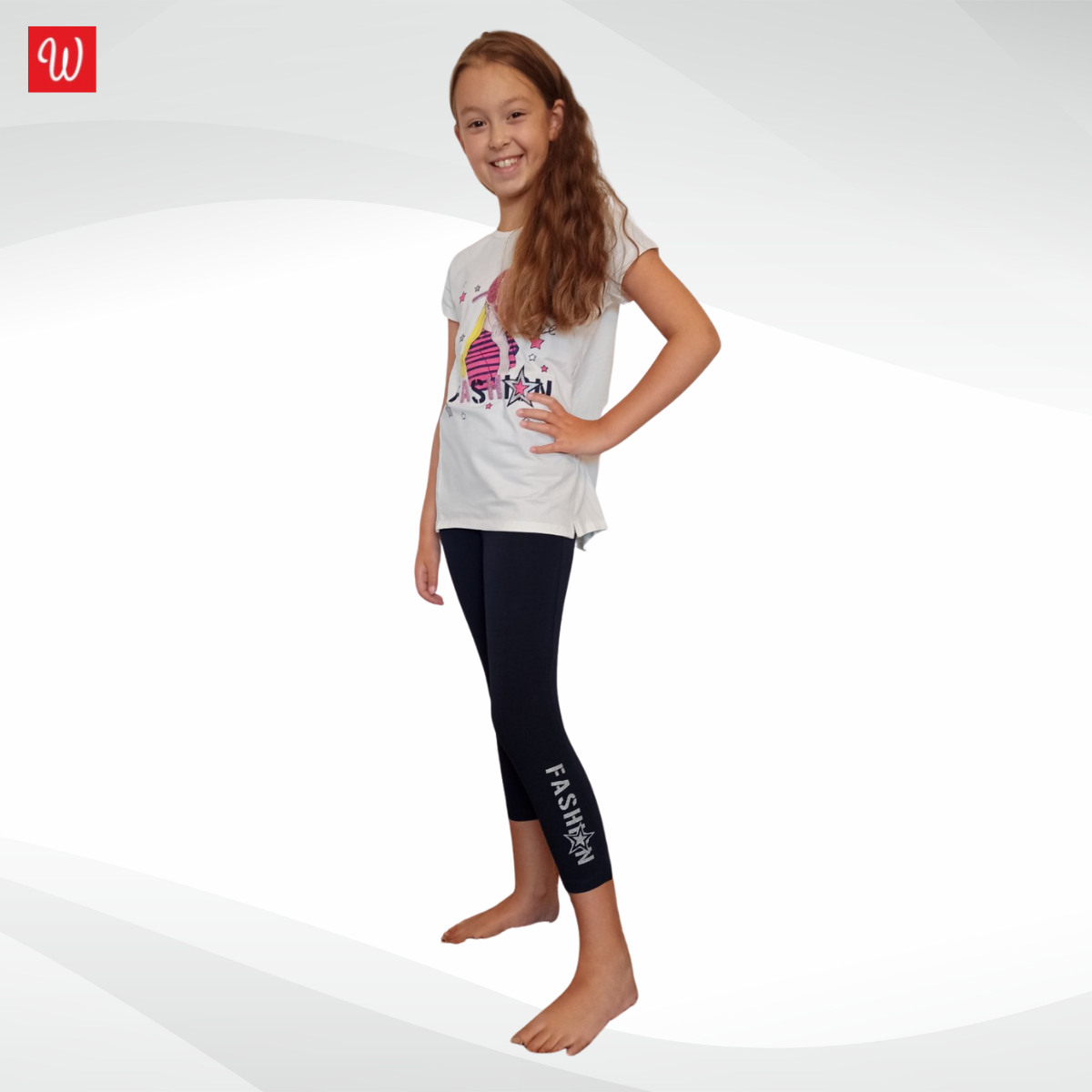 Mädchen Set Leggings mit T-Shirt (2 tlg), Große 116/152
