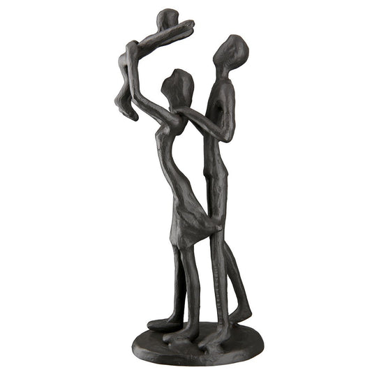 Eisen Design Skulptur "Familienglück"