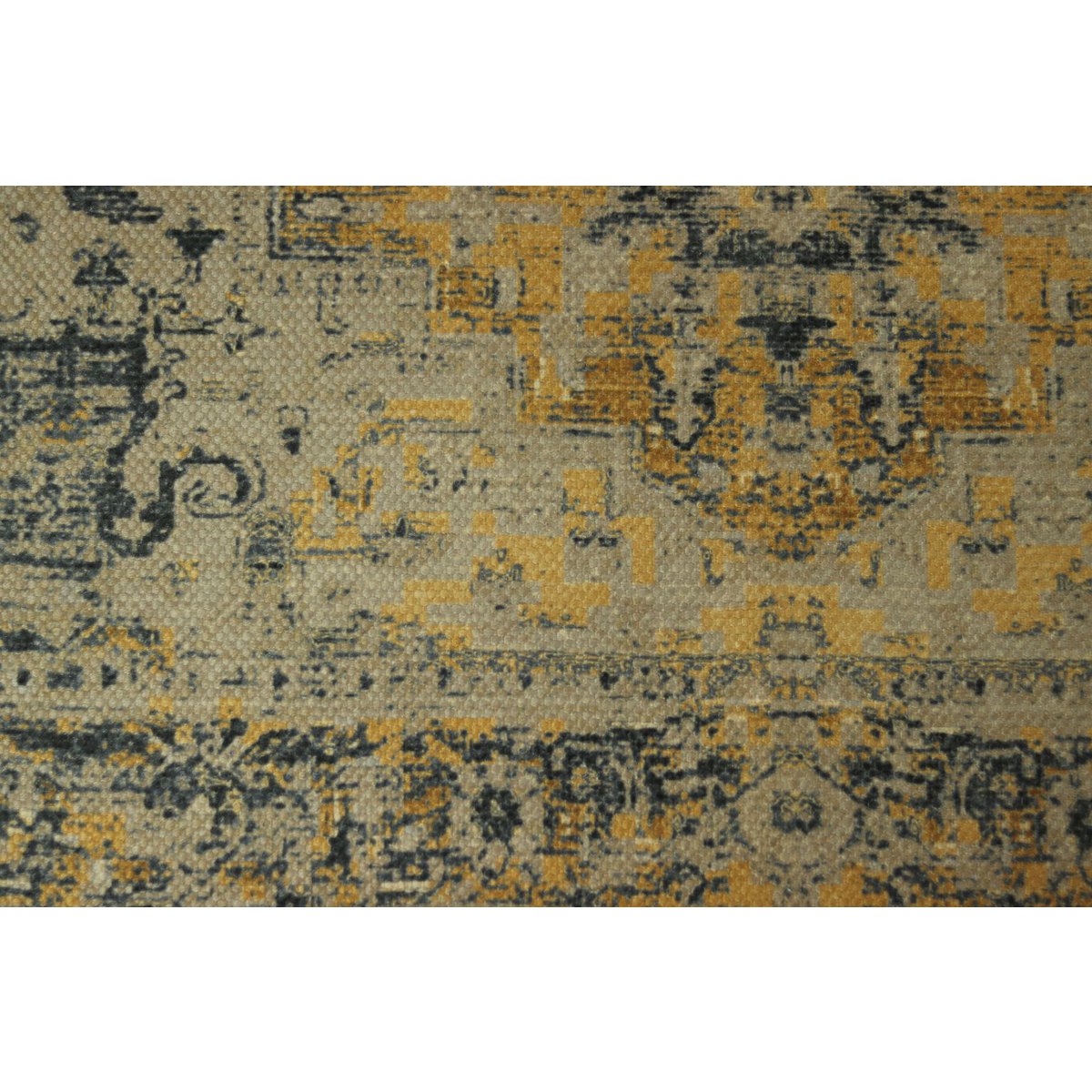 Teppich Vintage Classic – 160 x 230 – Gelb/Grau/Blau/Altrosa – Polyester
