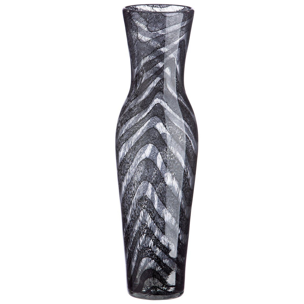 Glas konische Vase "Fascia"