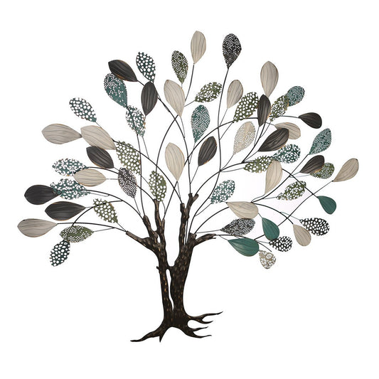 Metall Wandrelief "Tree"