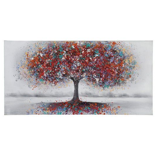 Holz/Leinen Bild Gemälde Baum "Pomposa"