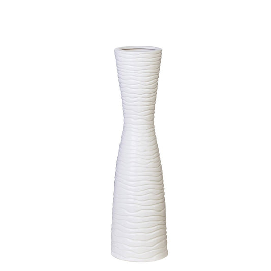 Keramik Vase "Tamera" weiß H.77/D.16